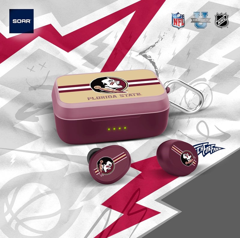 SOAR NCAA Wireless Sport Earbuds: Comfortable Fit & Convenient Charging - Image 4